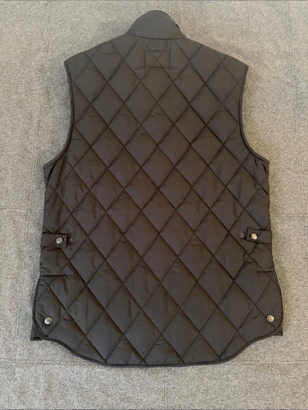 Banana Republic Quilted Snap-Front Vest - Black
